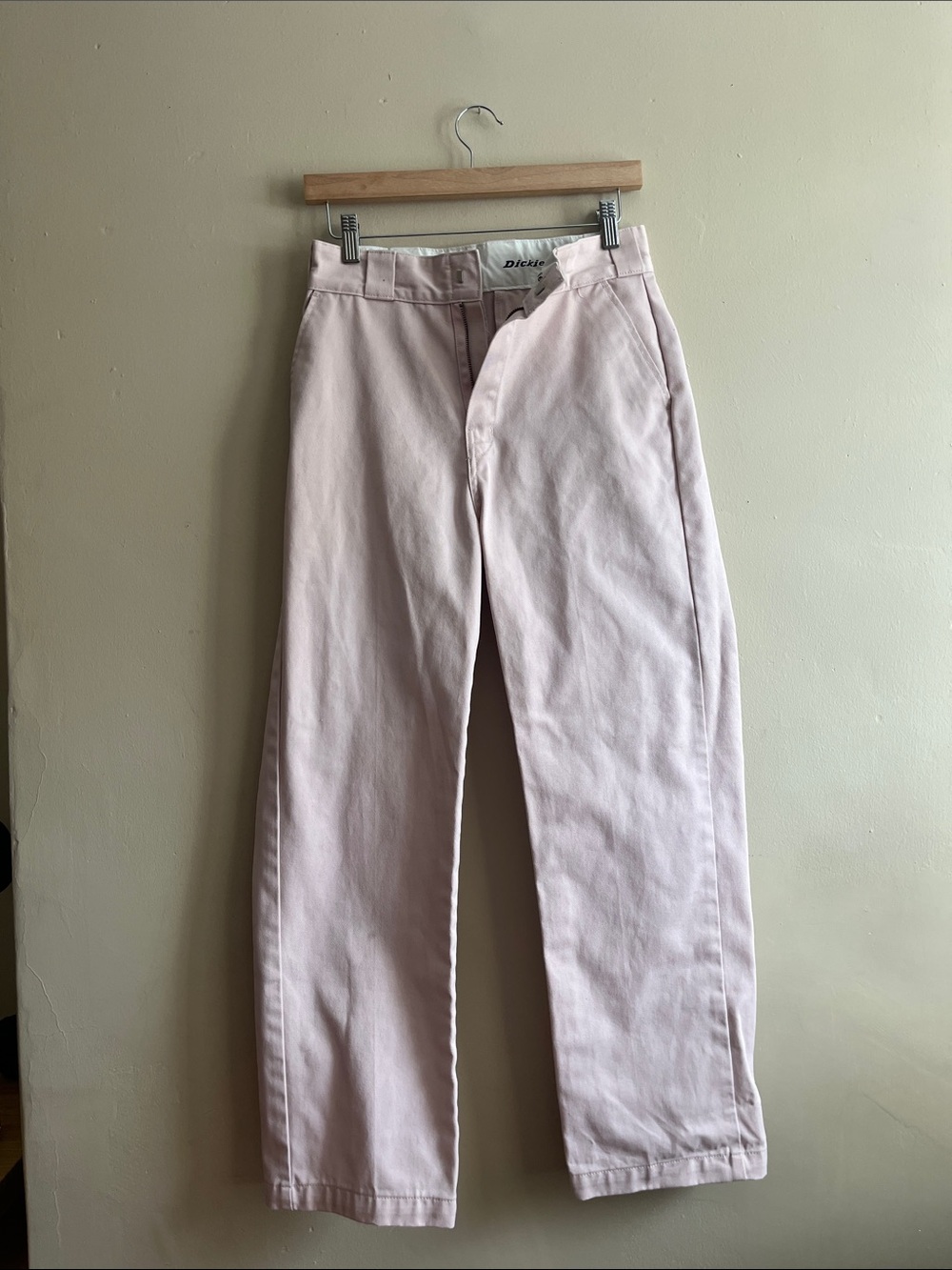 Dickies Men’s Relaxed Straight Chinos in Light Pink